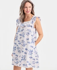 Women's Cotton Toile Clip Dot Chemise, Macy's Exclusive