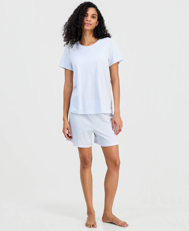 Charter Club Women's Short-Sleeve Pajamas Set, Created for Macy's