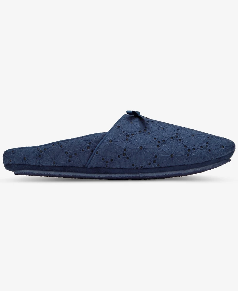 Charter Club Women's Eyelet Round-Toe Slippers, Macy's Exclusive