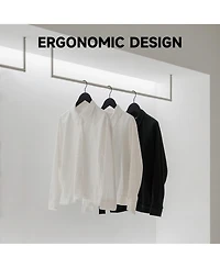 BP4U Premium Wooden Clothes Hangers, Solid Wood Coat Shirt top Hangers for Jackets, Shirts, Dresses, Blouse, Overcoat