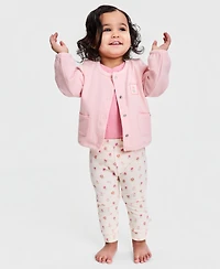 First Impressions Baby Girls' The Garden Three-Piece Set, Macy's Exclusive