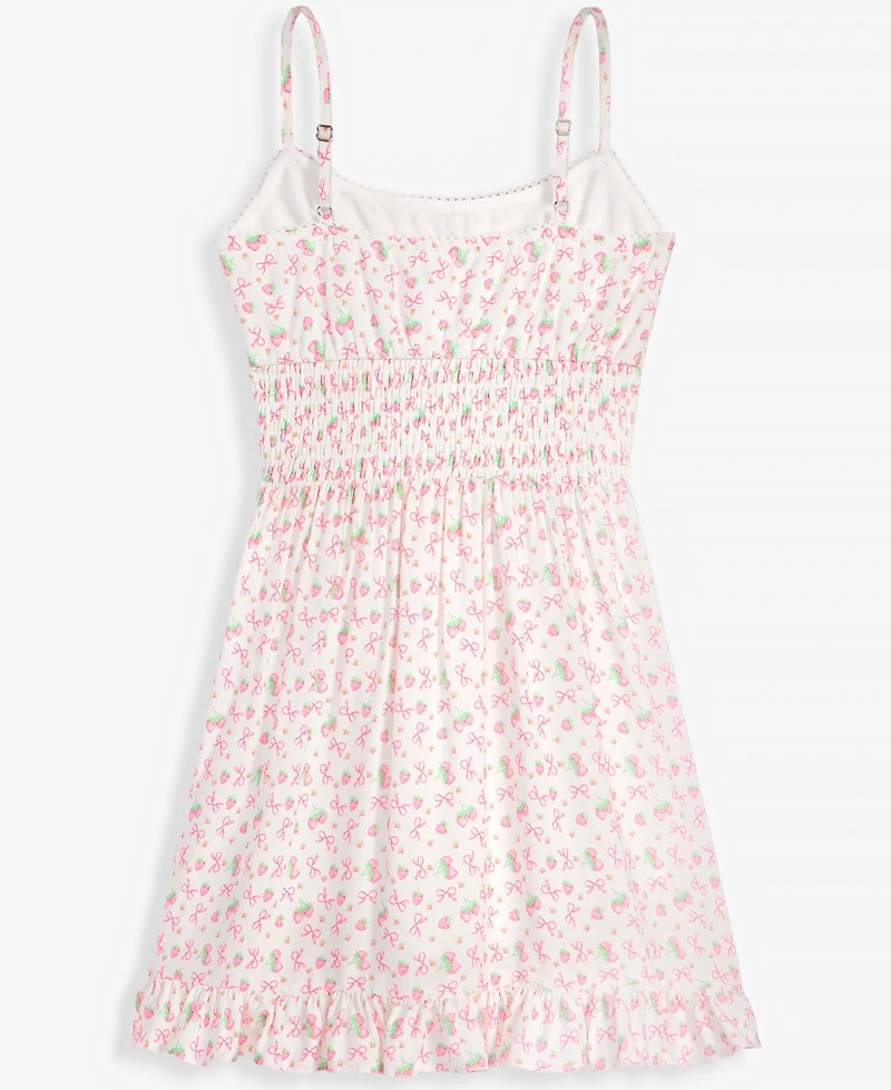 With Jules Girls' 7-20 Berry-Print Sleeveless Dress