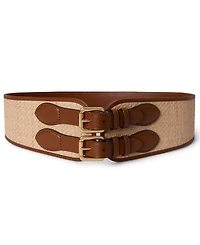 Lauren Ralph Double-Buckle Wide Belt