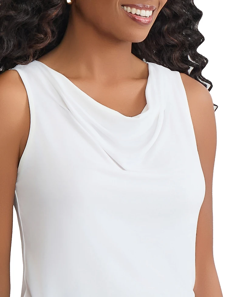Jones New York Women's Drape Front Top