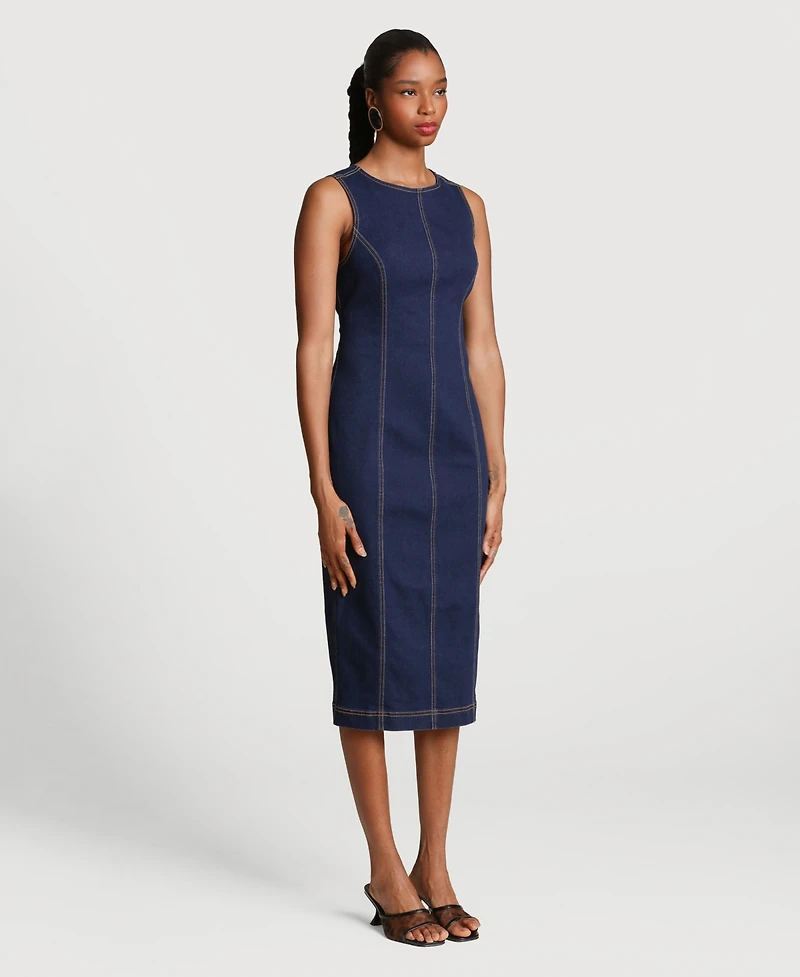 Avec Les Filles Women's Sleeveless Midi Dress