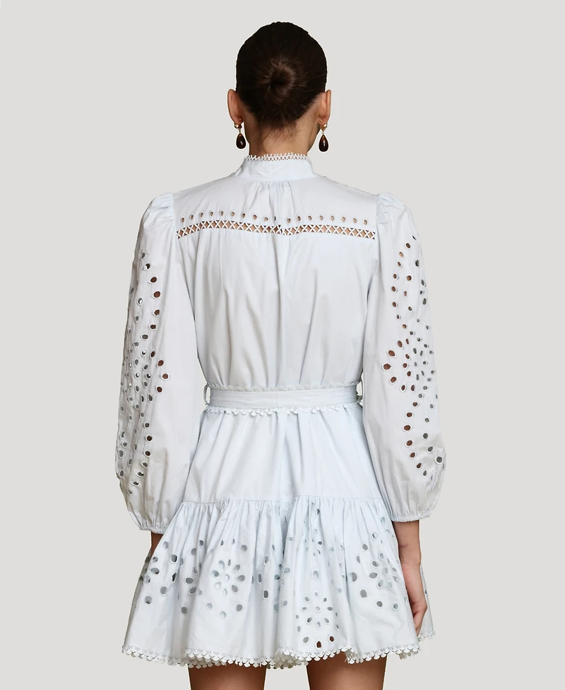 Avec Les Filles Women's Eyelet Shirtdress