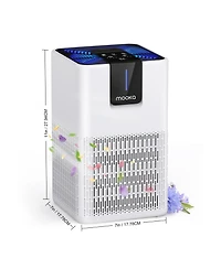 Air Purifiers for Room to 1250 Ft²,for Pets Dust Smoke,with 15dB Quiet Sleep Mode for Bedroom ,White