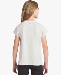 Champion Girls' 7-16 Crewneck Rainbow Logo Graphic T-Shirt