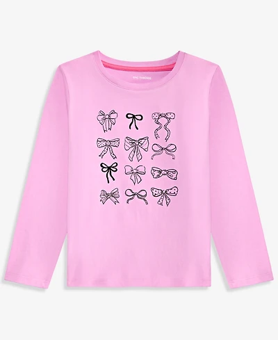 Epic Threads Girls' 5-20 Bows Long-Sleeve T-Shirt, Macy's Exclusive