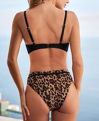 Cupshe Women's Adjustable Strap Soft Cup Bikini Set