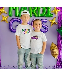 Sweet Wink Baby Boys Mardi Gras Patch Short Sleeve T-Shirt