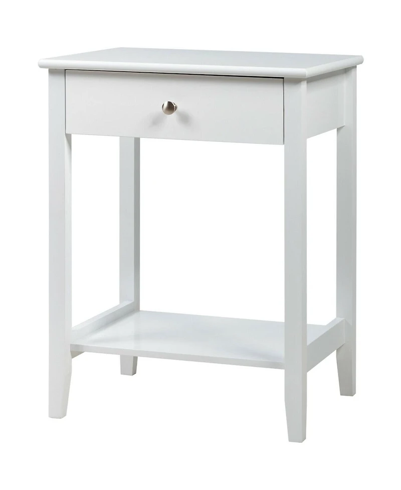 sumyeg Wooden Nightstand End Table Storage Display