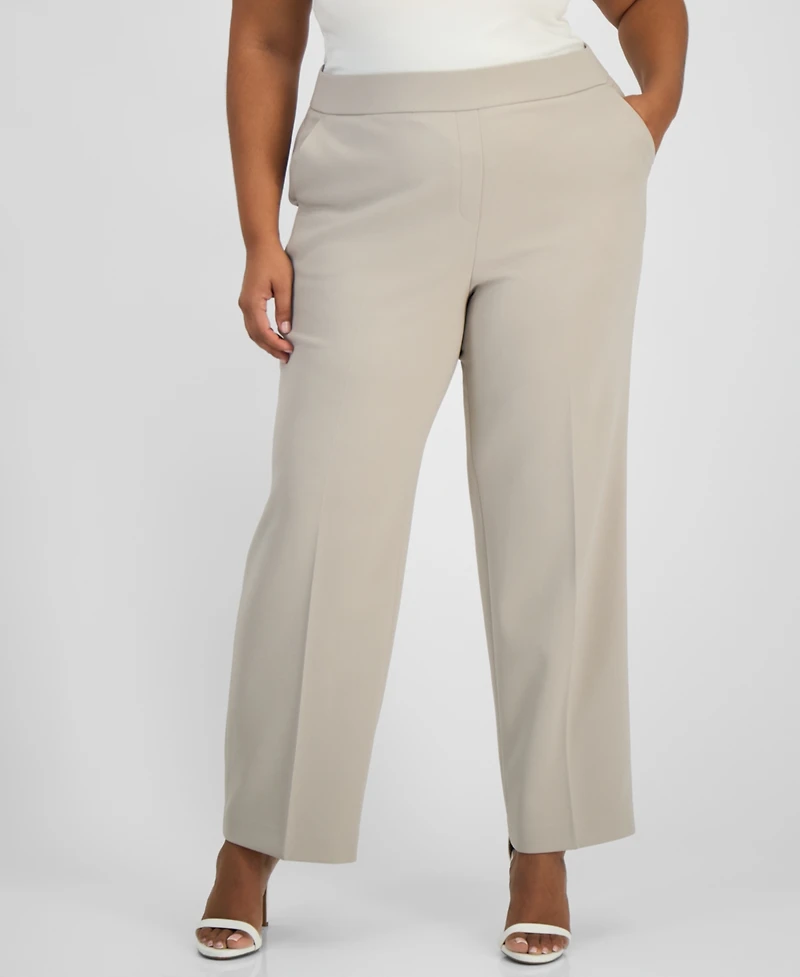 Anne Klein Plus High Rise Pull-On Pants