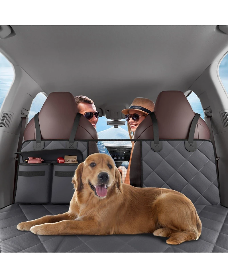 Cozito Waterproof Dog Car Seat Cover for Back Seat, 54 x 24 in, 600D Heavy-Duty Protection for Cars