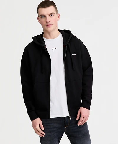Hugo Boss Men's Dapo Logo Zip-Up Hooded Sweatshirt
