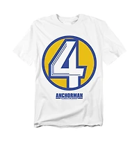 Anchorman Men's The Legend Of Ron Burgundy 4 News Logo T Shirt