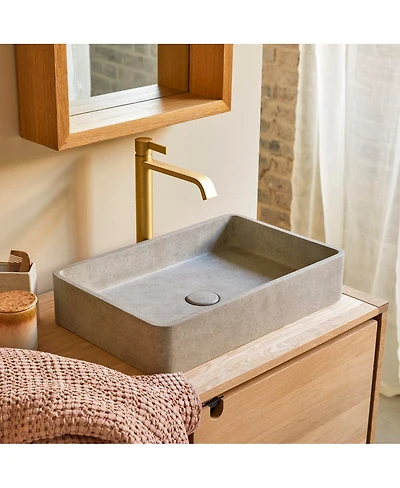 Tikamoon Iris cream terrazzo washbasin