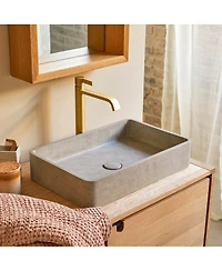 Tikamoon Iris cream terrazzo washbasin