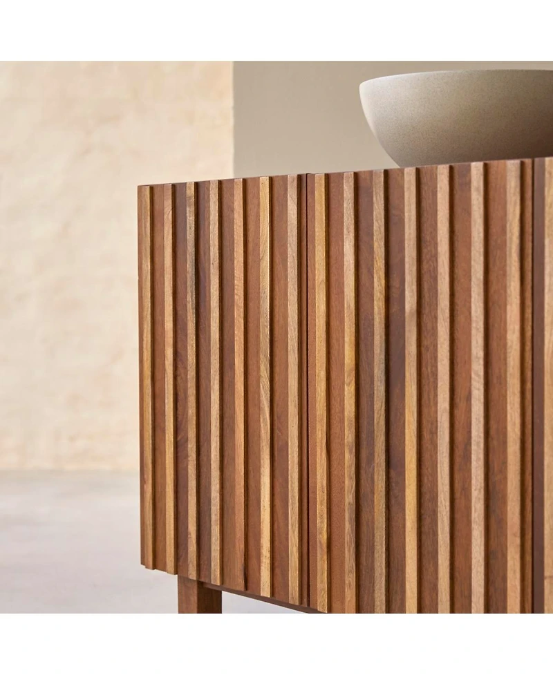 Tikamoon Milo mango wood vanity unit 164 cm