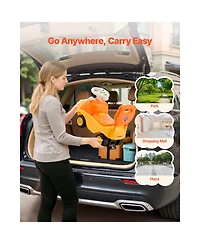 Slickblue Ride On Toddler Push Car, Push Car for Toddler 19 to 36 Months, Kids Ride On Toy with Horn & Music