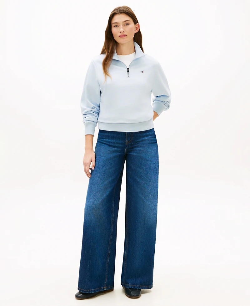 Tommy Hilfiger Women's Half-Zip Sweatshirt