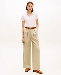 Tommy Hilfiger Women's Classic Pique Printed Short-Sleeve Polo Top