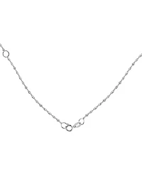 Macy's Aquamarine (1-3/8 ct. t.w.) & Diamond (1/10 ct. t.w.) Pendant Necklace in 14k White Gold