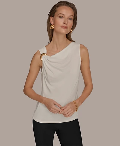 Donna Karan New York Women's Cowl Neck Top
