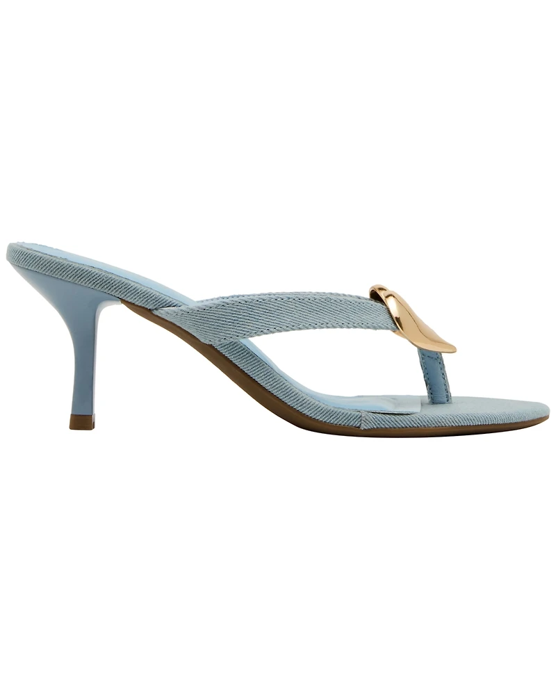 Madden Girl Women's Heartbeat Embellished High-Heel Thong Sandals