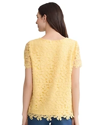 Jones New York Women's Short-Sleeve Crew Neck Top