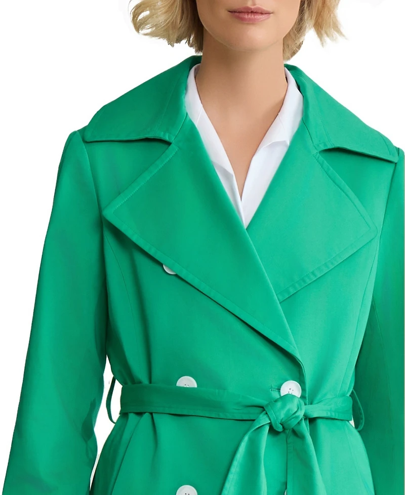 Jones New York Women's Double Breasted Trench Coat
