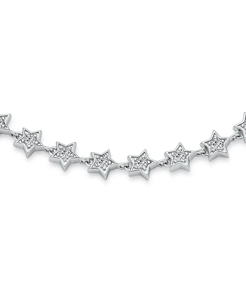 Bling Jewelry Celestial Multi Cz Star Anklet Strand .925 Sterling Silver Strand Ankle Bracelet