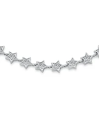 Bling Jewelry Celestial Multi Cz Star Anklet Strand .925 Sterling Silver Strand Ankle Bracelet