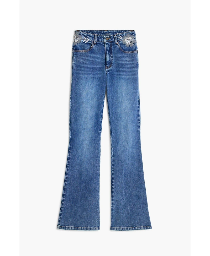 Desigual Women's Flared Denim Trousers