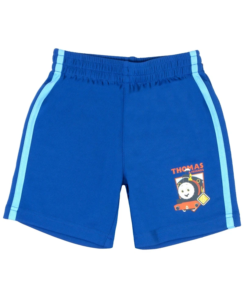 Thomas The Tank Engine Toddler Boys 3 Piece T-Shirt, Top and Shorts Outfit Set