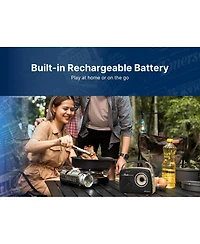 Emerson Eas-3002 Portable Bluetooth Speaker Retro Radio with Am/Fm Tuner, Usb/Aux Inputs