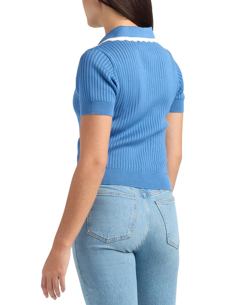 Bcx Juniors' Short-Sleeve Polo Sweater