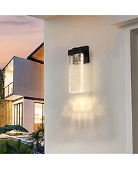 Flynama Waterproof Led Crystal Wall Lamp, 12W, Supports Multiple Bulbs (2-Pack)