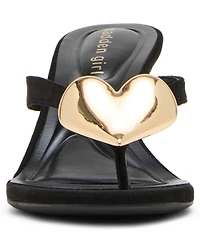 Madden Girl Women's Heartbeat Embellished High-Heel Thong Sandals