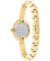 Coach Women's Sammy Gold-Tone Stainless Steel Bangle Bracelet Watch, 22.5mm