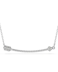 Swarovski Mixed Cuts, Arrow, White, Rhodium Plated Idyllia Pendant Necklaces