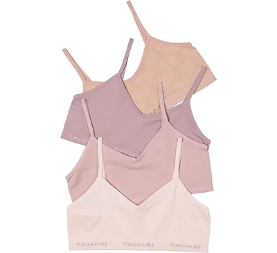 Tahari Girls 4-Pack Seamless Bralette Set