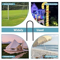 Yescom 16 Pack Trampoline Stakes Ground Anchors 11 Inch U Shaped Heavy Duty for Outdoor Camping Tent