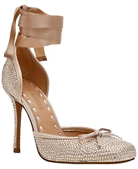 Steve Madden Women's Larina-r Lace-Up High-Heel Ballet Pumps