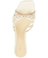 Schutz Women's Tara Mid Kitten Heel Mules