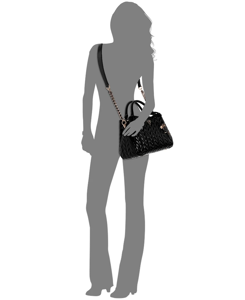 Guess Cheryl Triple Compartment Medium Satchel Bag