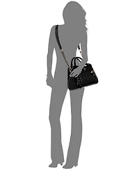 Guess Cheryl Triple Compartment Medium Satchel Bag