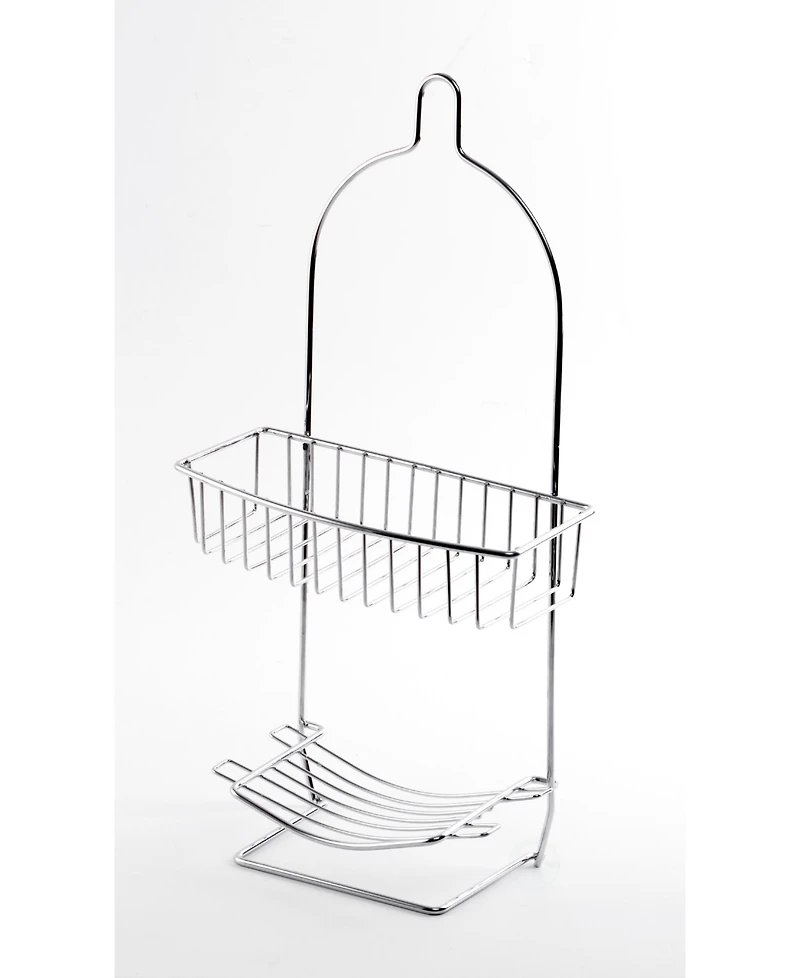 Basicwise Metal Wire Hanging Bathroom Shower Storage Rack