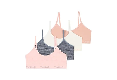 Tahari Girls 4-Pack Seamless Bralette Set