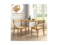 Slickblue Outdoor Webbing Dining Chair for Patio or Garden